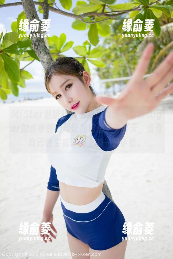 MiStar魅妍社 - 私拍原图：杨晨晨sugar的水手服瞬间让我幻想了一整天，仿佛自己也变成了海上的一只小船。